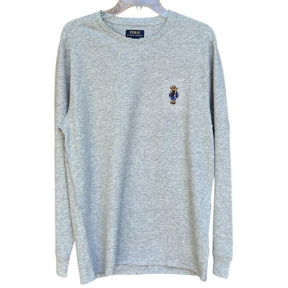 Polo Ralph Lauren Other - NWT Polo by Ralph Lauren Men’s Sleepwear Light Gray Long Sleeve Shirt SZ L